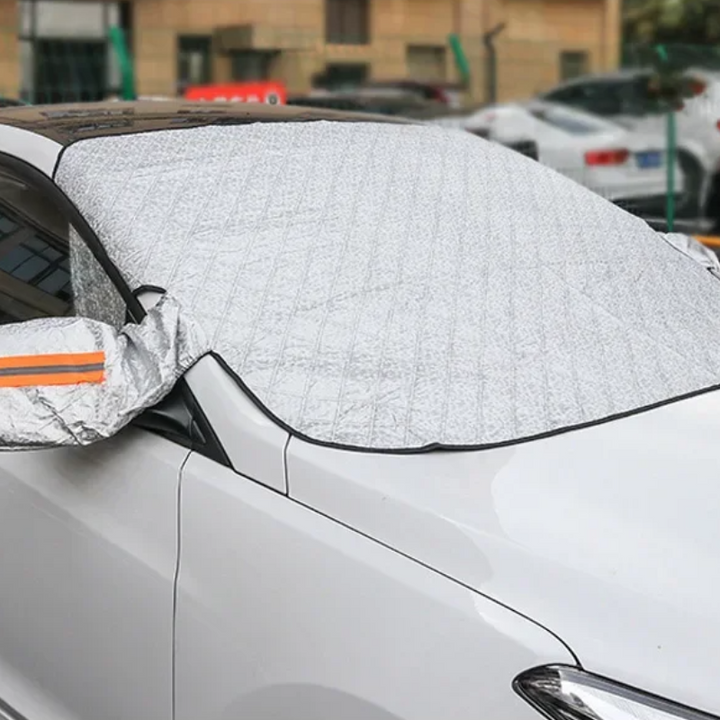 Magnetic All-Weather Windscreen Cover – FrostGuardia-Magnet + Ear Cups + Reflective Strips-The Livary