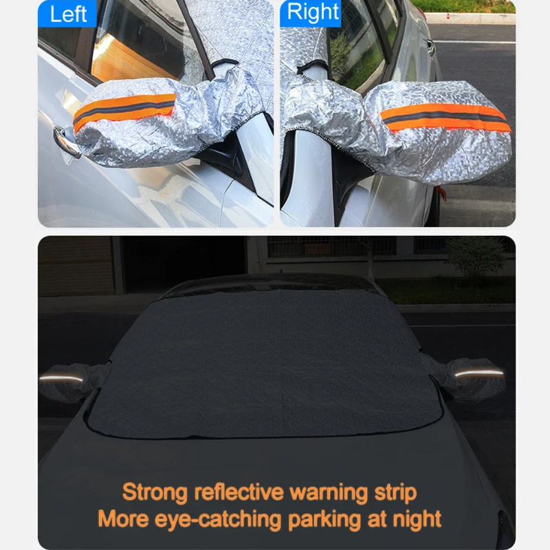 Magnetic All-Weather Windscreen Cover – FrostGuardia-Magnet + Ear Cups + Reflective Strips-The Livary