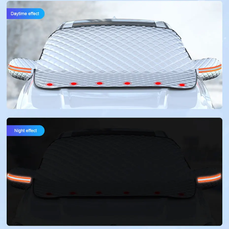 Magnetic All-Weather Windscreen Cover – FrostGuardia-Magnet + Ear Cups + Reflective Strips-The Livary