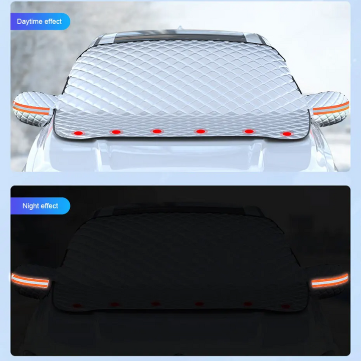 Magnetic All-Weather Windscreen Cover – FrostGuardia-Magnet + Ear Cups + Reflective Strips-The Livary