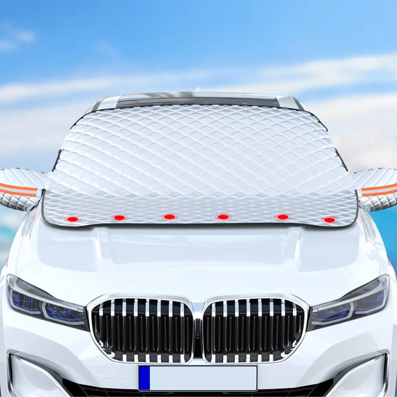 Magnetic All-Weather Windscreen Cover – FrostGuardia-Magnet + Ear Cups + Reflective Strips-The Livary