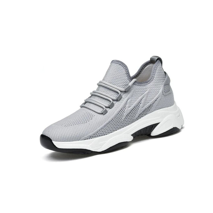 Discreetly stylish men's sneakers – MaxLift Boost-Gray +3.94″-4.5-The Livary