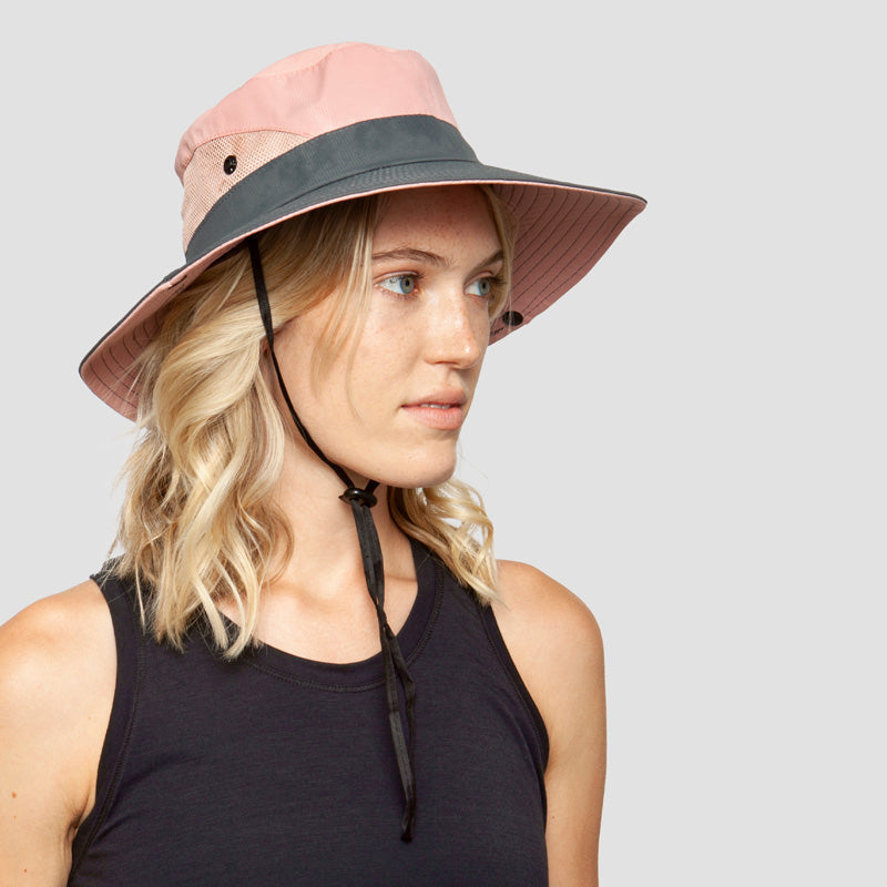 Breathable UV Protection Women's Sun Hat Foldable with Ponytail Opening – Liane (Buy 1, Get 1 FREE)-Red-The Livary
