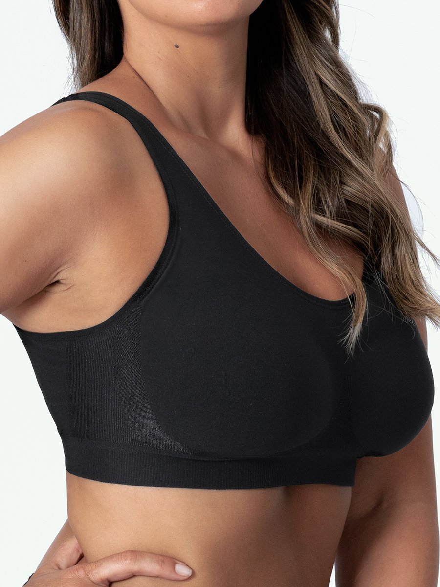 Shapewear Sports Bra – Elena-Black-M-The Livary