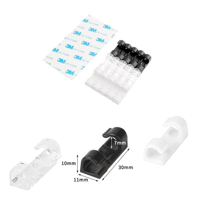 Finisher wire clamp-Transparent-20 pieces-The Livary