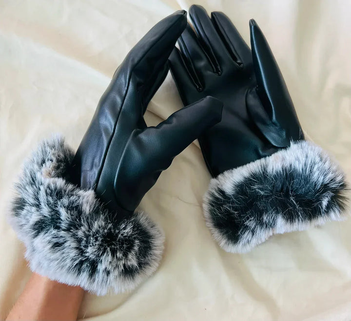 Trendy PU Leather Gloves - SilkGlide