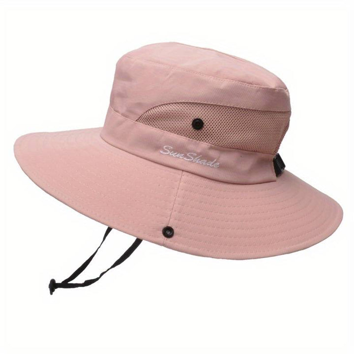 Stylish women's UV protection sun hat with a wide brim – Livia-Pure Pink-The Livary