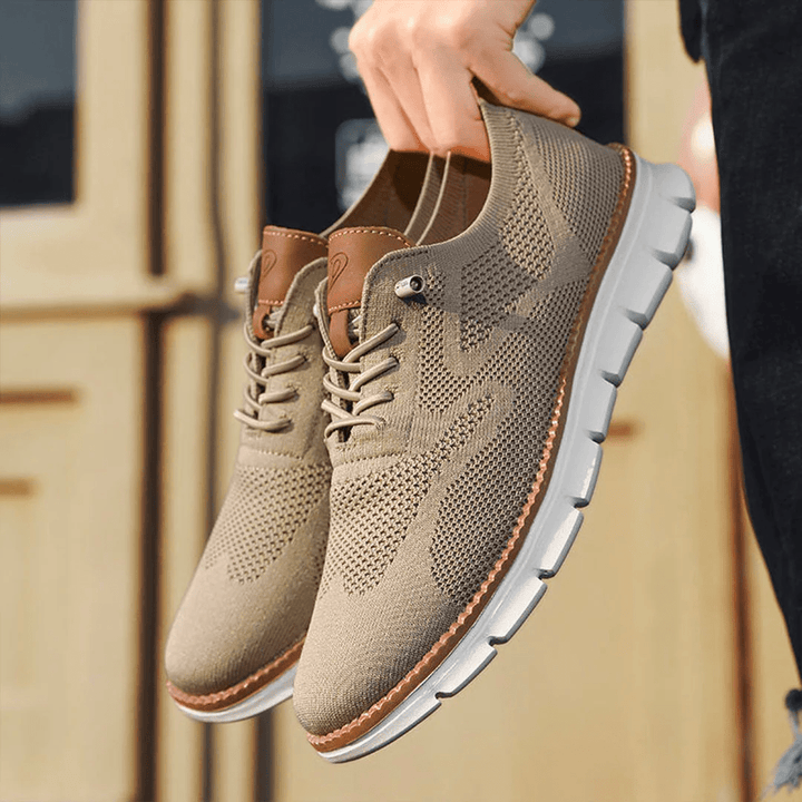 Breathable & Ultra-Comfortable Men's Sneakers in Minimalist Design – Elias-Green-6-The Livary