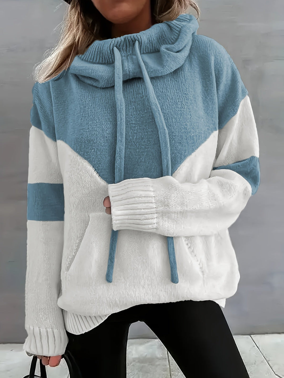 Comfortable Hoodie with Drawstring - Maya-Blue-S-The Livary