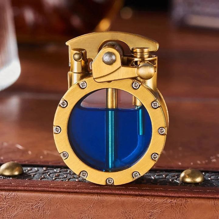 Antique Transparent Lighter – FlintAura-Gold-The Livary