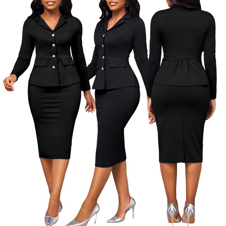 Chic Two-Piece Ladies Suit - Elena-White-S-The Livary