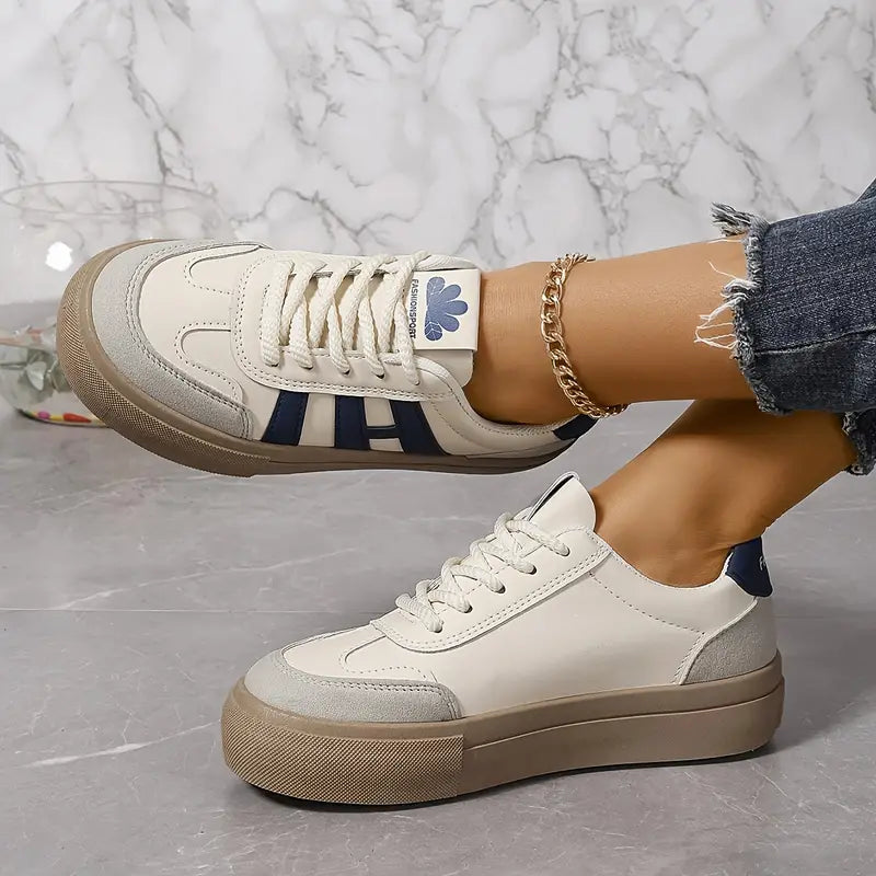 Fashionable Platform Sneakers for Women – Talia-Blue-3-The Livary