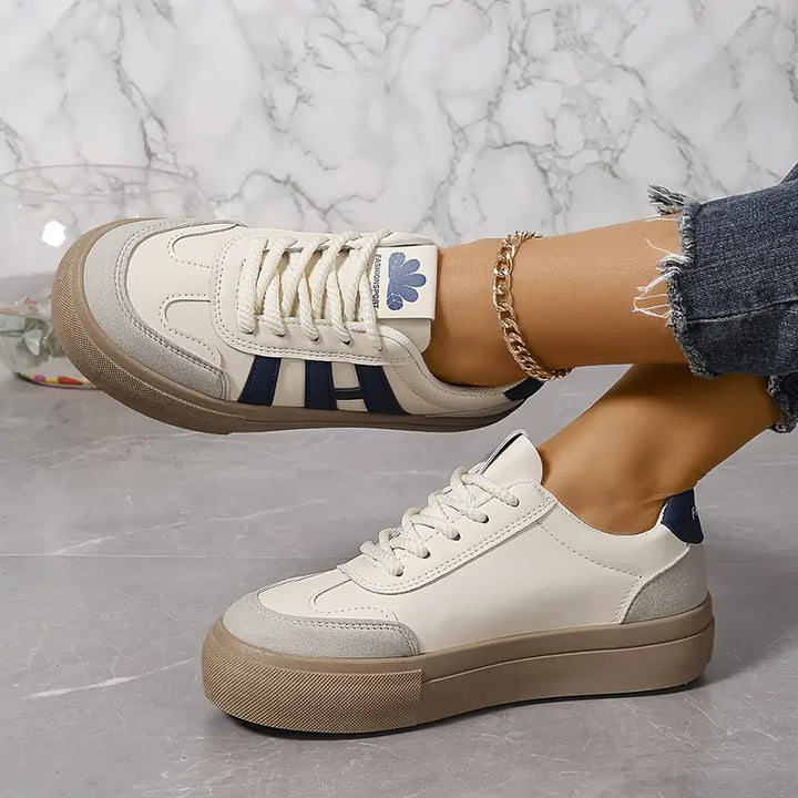 Fashionable Platform Sneakers for Women – Talia-Blue-3-The Livary