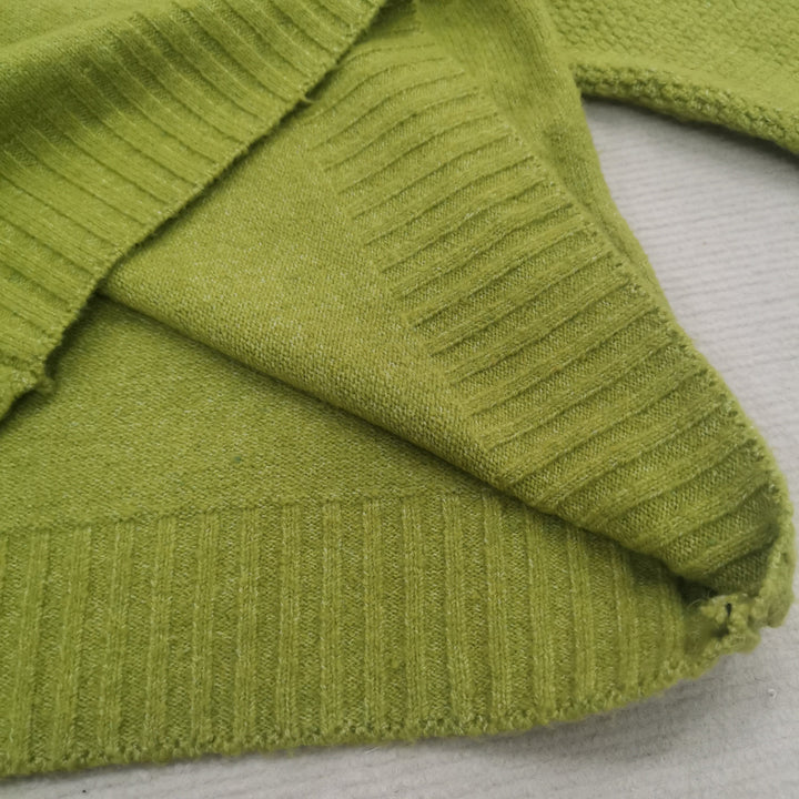 Bright Green, Oversized Knitted Turtleneck - HerbstGlanz-S (36/38)-The Livary