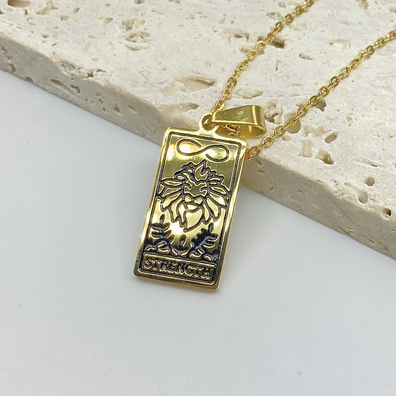 Vintage Tarot Card Lucky Charm - Seraphina-Power-Gold-The Livary