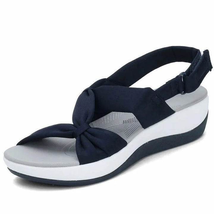 Ultra-comfortable Orthopaedic Women's Summer Sandals – Isabella-Blue-2.5-The Livary