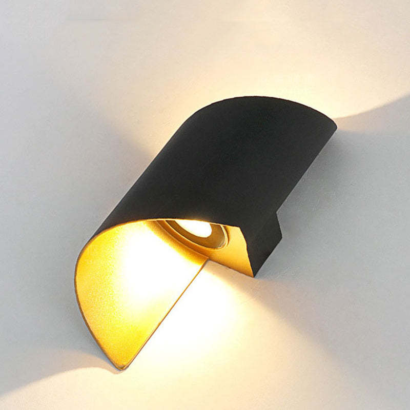Modern Spiral LED Wall Light - TwistLight-Small-White-The Livary