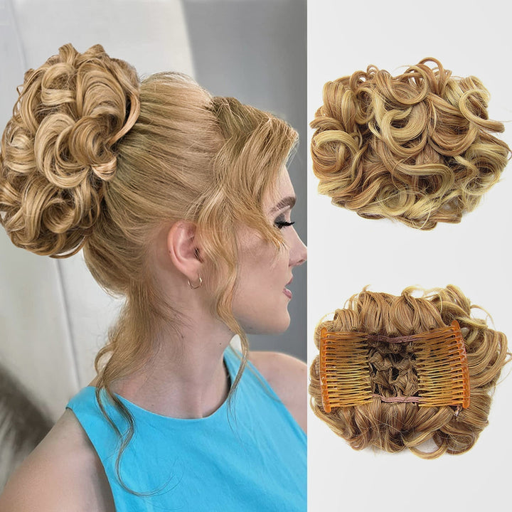Curly Knot Hair Extension – FluffyFix-01#-The Livary