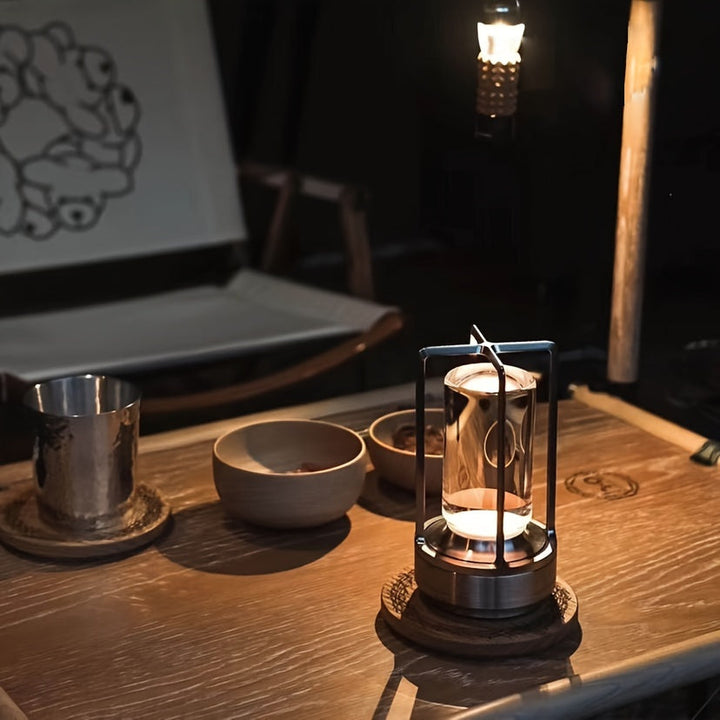 Japanese Style LED Touch Table Lamp - ZenLight-Gold-Style A-The Livary
