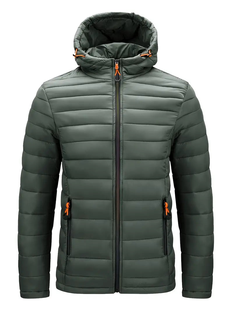 Ladies Winter Puffer Jacket with Hood - Arwen-Green-S-The Livary