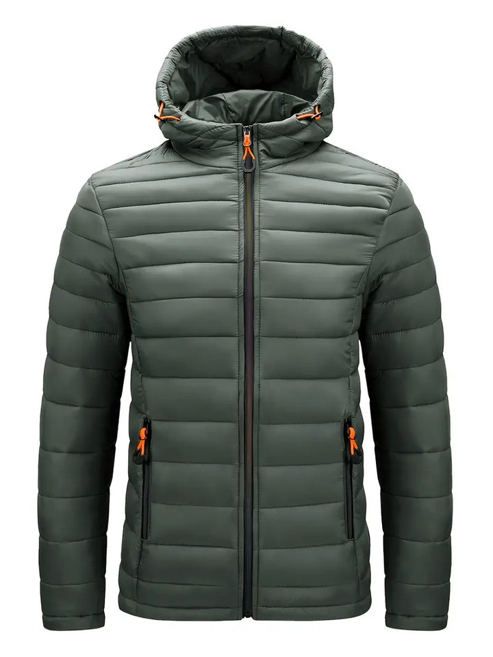 Ladies Winter Puffer Jacket with Hood - Arwen-Green-S-The Livary