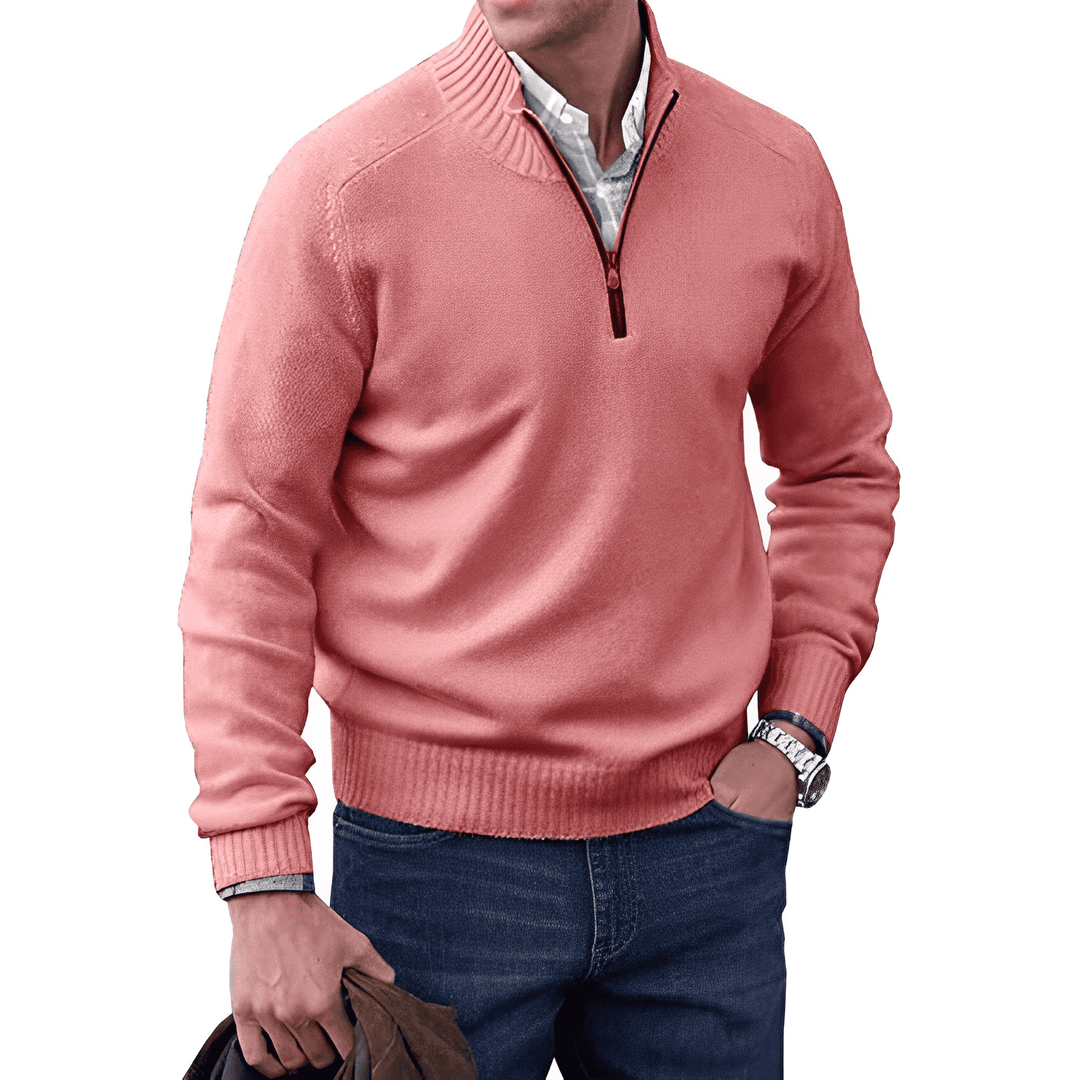 Cashmere Jumper with Zip - Mason