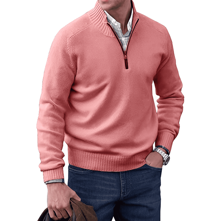 Cashmere Jumper with Zip - Mason