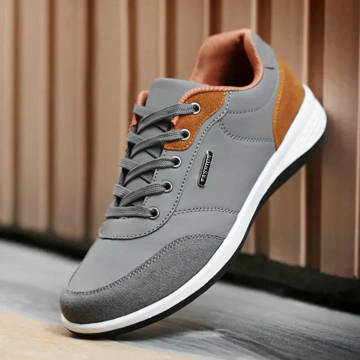 Waterproof orthopedic everyday shoes with slip protection – Rovan-Grey-6-The Livary