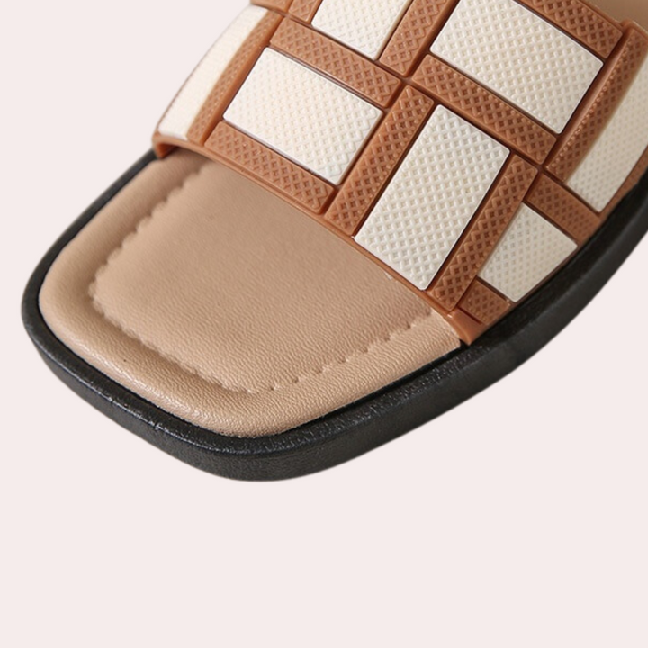 Comfortable Sandals for Women - Isla-Beige-2.5-The Livary