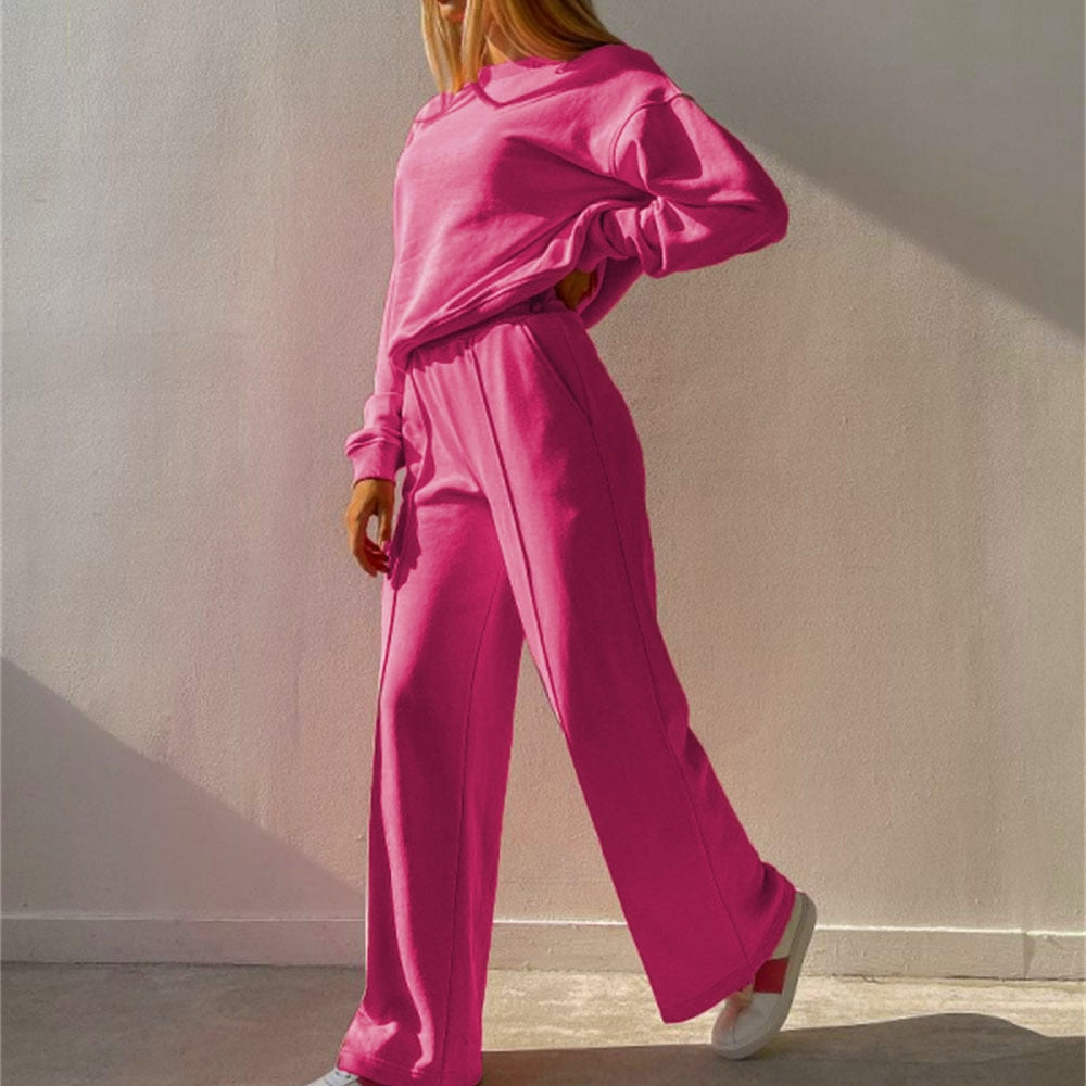 Comfortable and Luxury Tracksuit 2-Piece – Isabel-Pink-S-The Livary