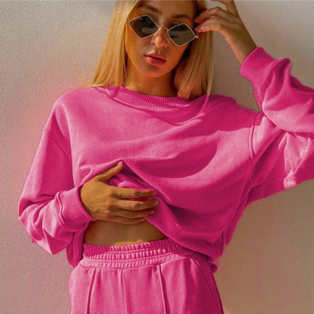 Comfortable and Luxury Tracksuit 2-Piece – Isabel-Green-S-The Livary