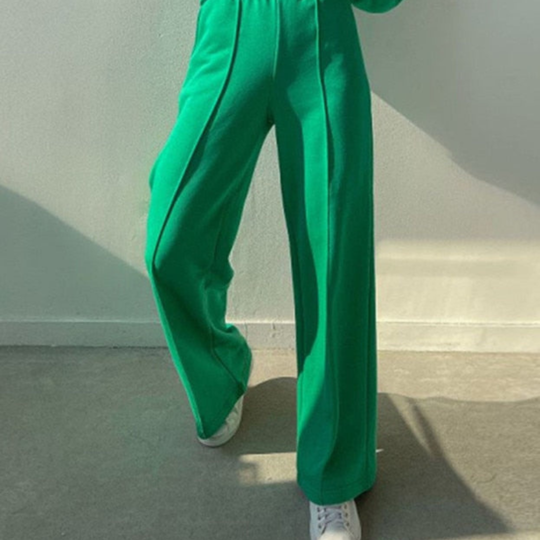 Comfortable and Luxury Tracksuit 2-Piece – Isabel-Green-S-The Livary
