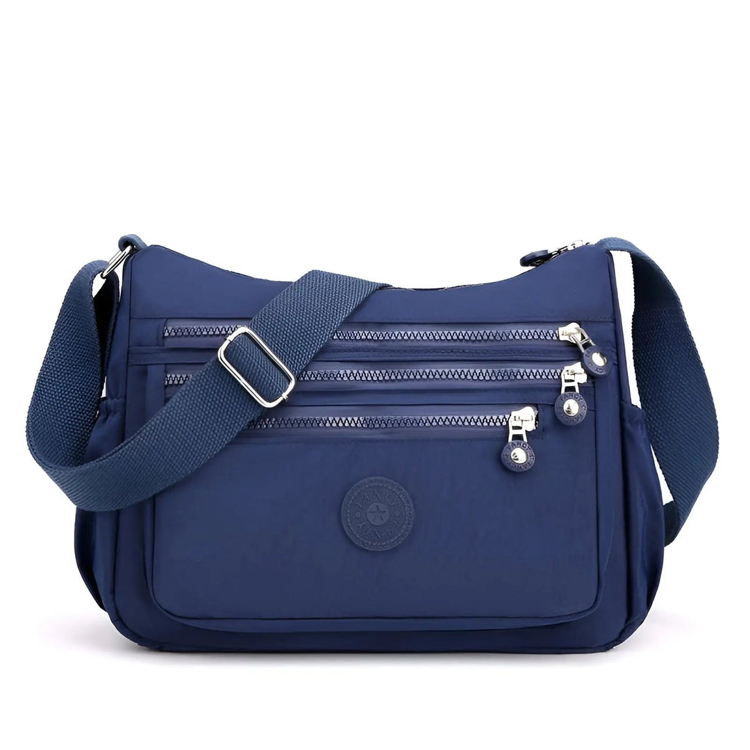 Waterproof and Spacious Women's Shoulder Bag - Maya-Deep blue-The Livary