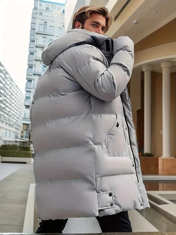 Warm Padded Long Coat - Milan-Black-S-The Livary