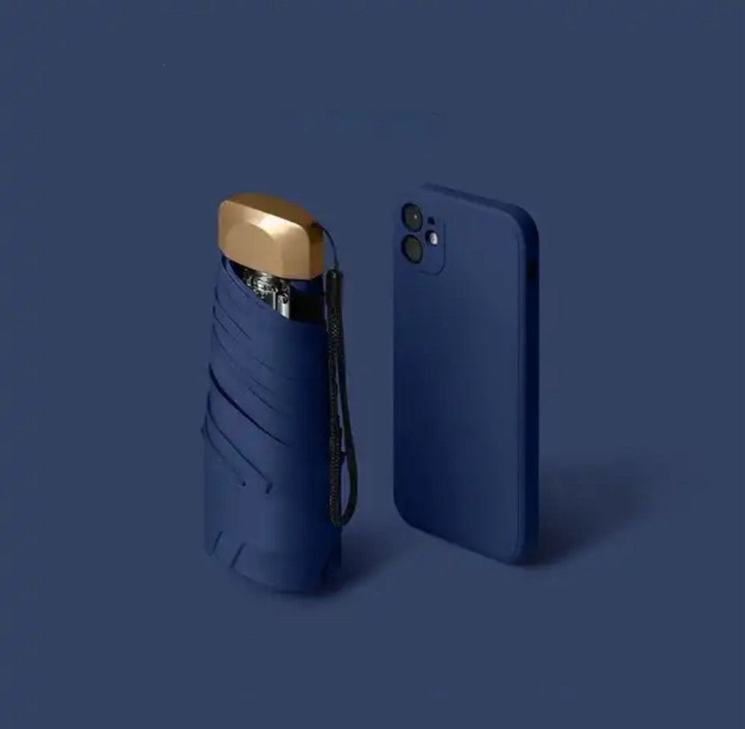 Foldable Mini Umbrella for On-the-Go – Pico-Blue-The Livary