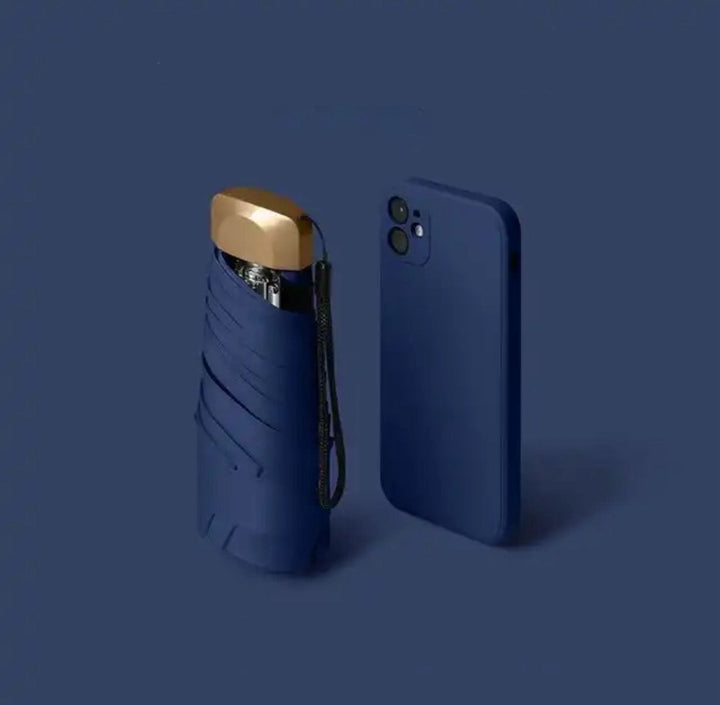 Foldable Mini Umbrella for On-the-Go – Pico-Blue-The Livary