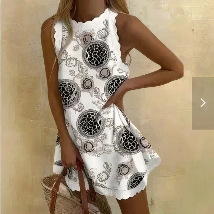 Summer Dress - Eva-Black and White-XS-The Livary