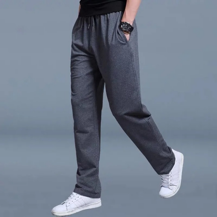 Men's Jogging Trousers with Oversized Fit - Valen-Dark grey-M-The Livary
