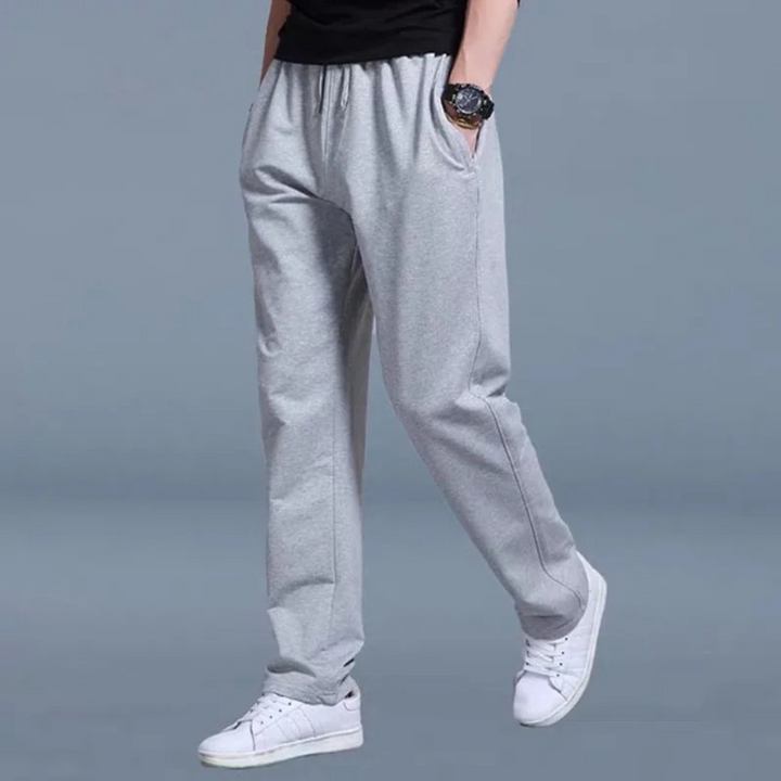 Men's Jogging Trousers with Oversized Fit - Valen-Light grey-M-The Livary