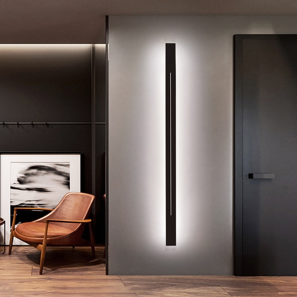 Modern LED Wall Lamp - LumièreGold-Black-L 23.62 in-Warm White-The Livary