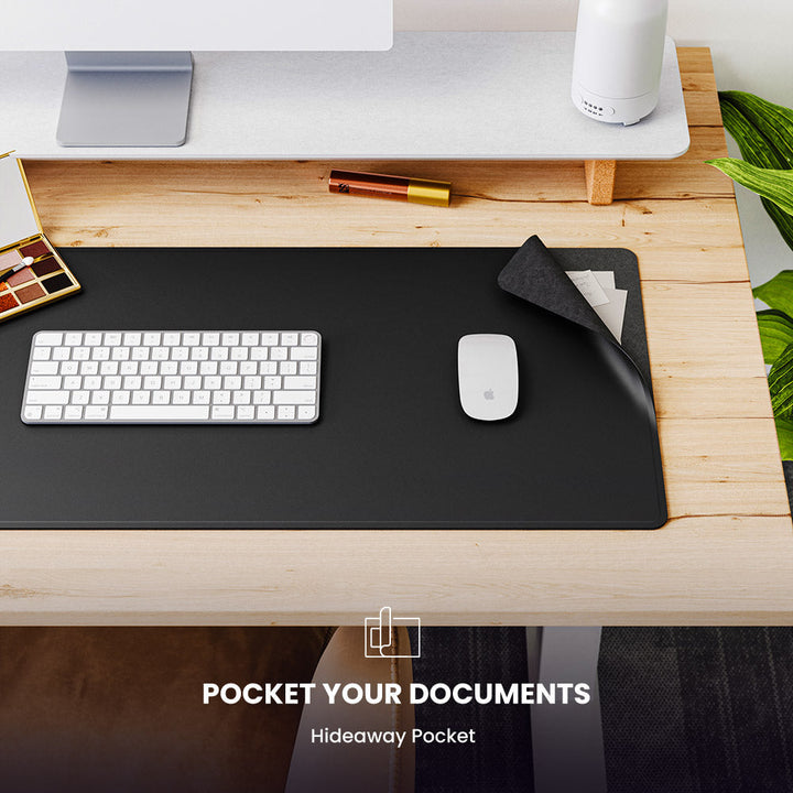 Wireless Rechargeable Desk Mat - ChargePad Flex-Black-The Livary