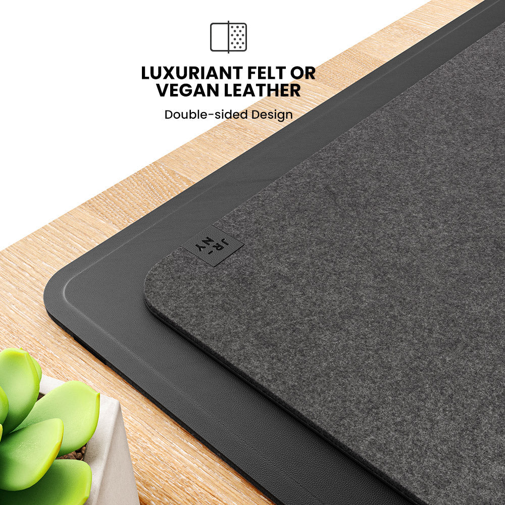 Wireless Rechargeable Desk Mat - ChargePad Flex-Black-The Livary