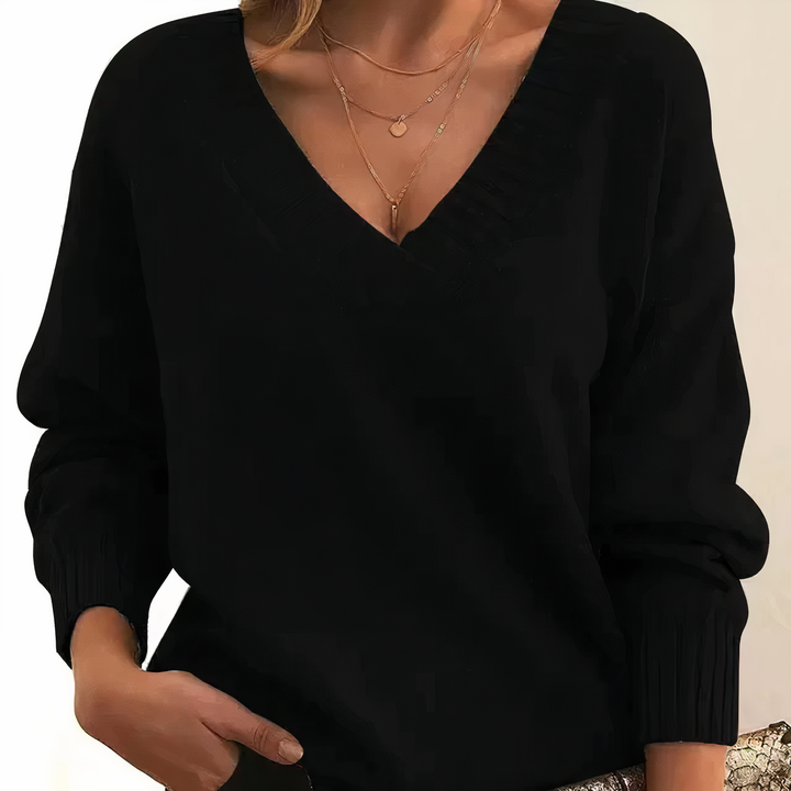 Luxury Cashmere Sweater - Isabella-Black-S-The Livary