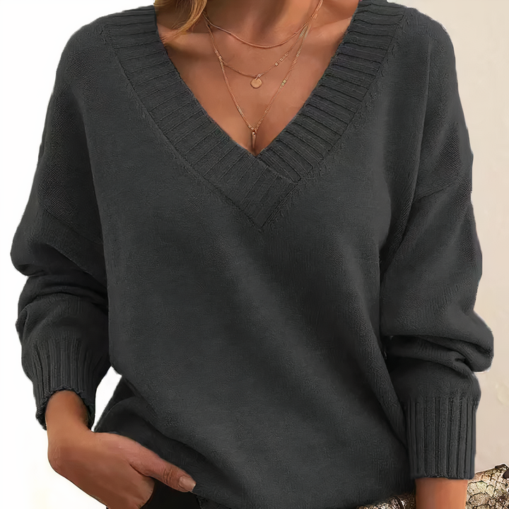 Luxury Cashmere Sweater - Isabella-Dark grey-S-The Livary