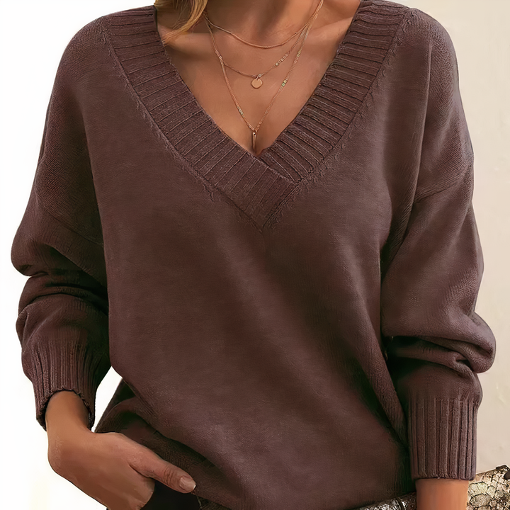 Luxury Cashmere Sweater - Isabella-Brown-S-The Livary