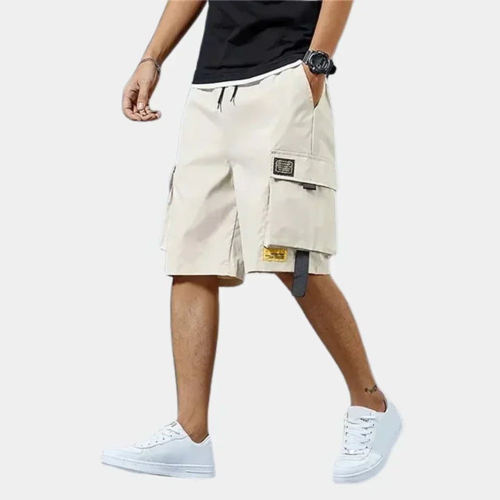 Short cotton cargo shorts – Finn-Gray-S-The Livary