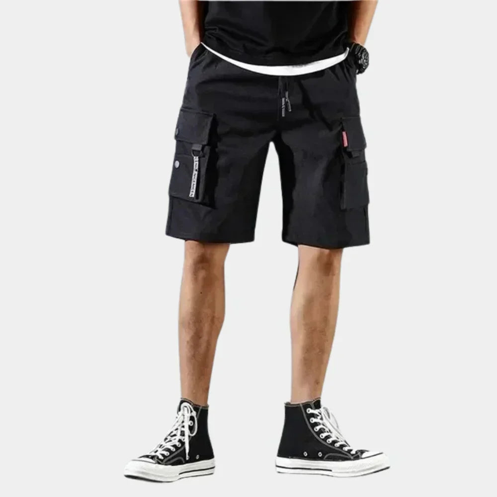 Short cotton cargo shorts – Finn-Gray-S-The Livary