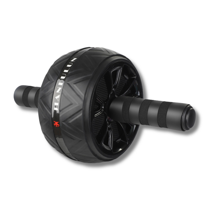 Ab Roller with Wide Wheels - CoreX-Black-The Livary