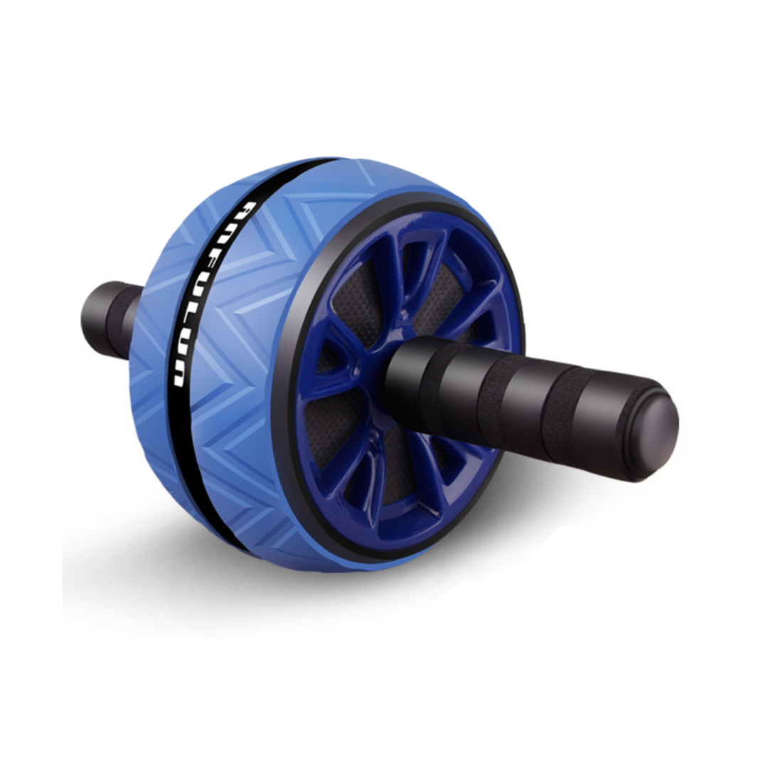 Ab Roller with Wide Wheels - CoreX-Blue-The Livary
