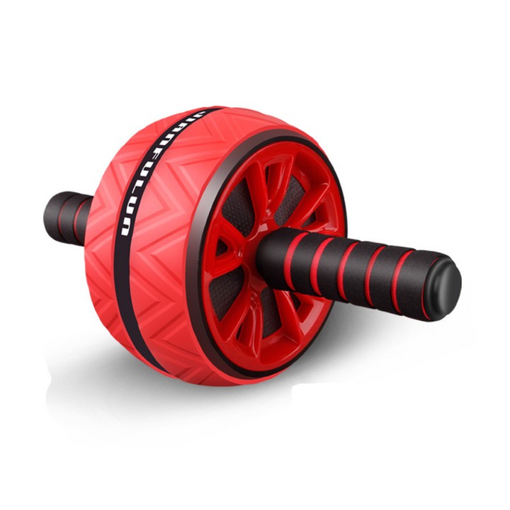 Ab Roller with Wide Wheels - CoreX-Red-The Livary